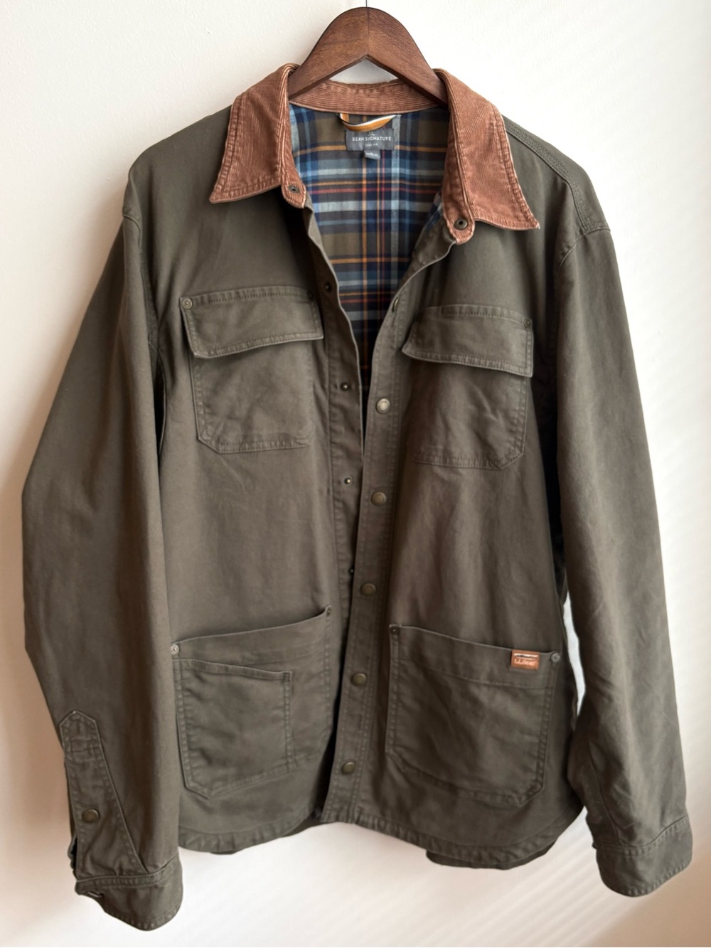 LL Bean Signature Barn Chore Jacket (size L)